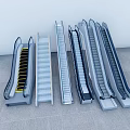 Modern Elevator Escalator Shopping Mall Elevator Escalator Shopping Mall Escalator Subway Escalator 3d model