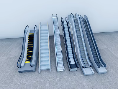 Different Types Of Modern Elevators With Various Designs For Interior Use 3d model
