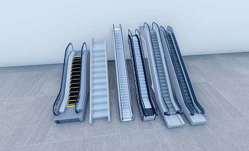 Modern Elevator Escalator Shopping Mall Elevator Escalator Shopping Mall Escalator Subway Escalator 3d model