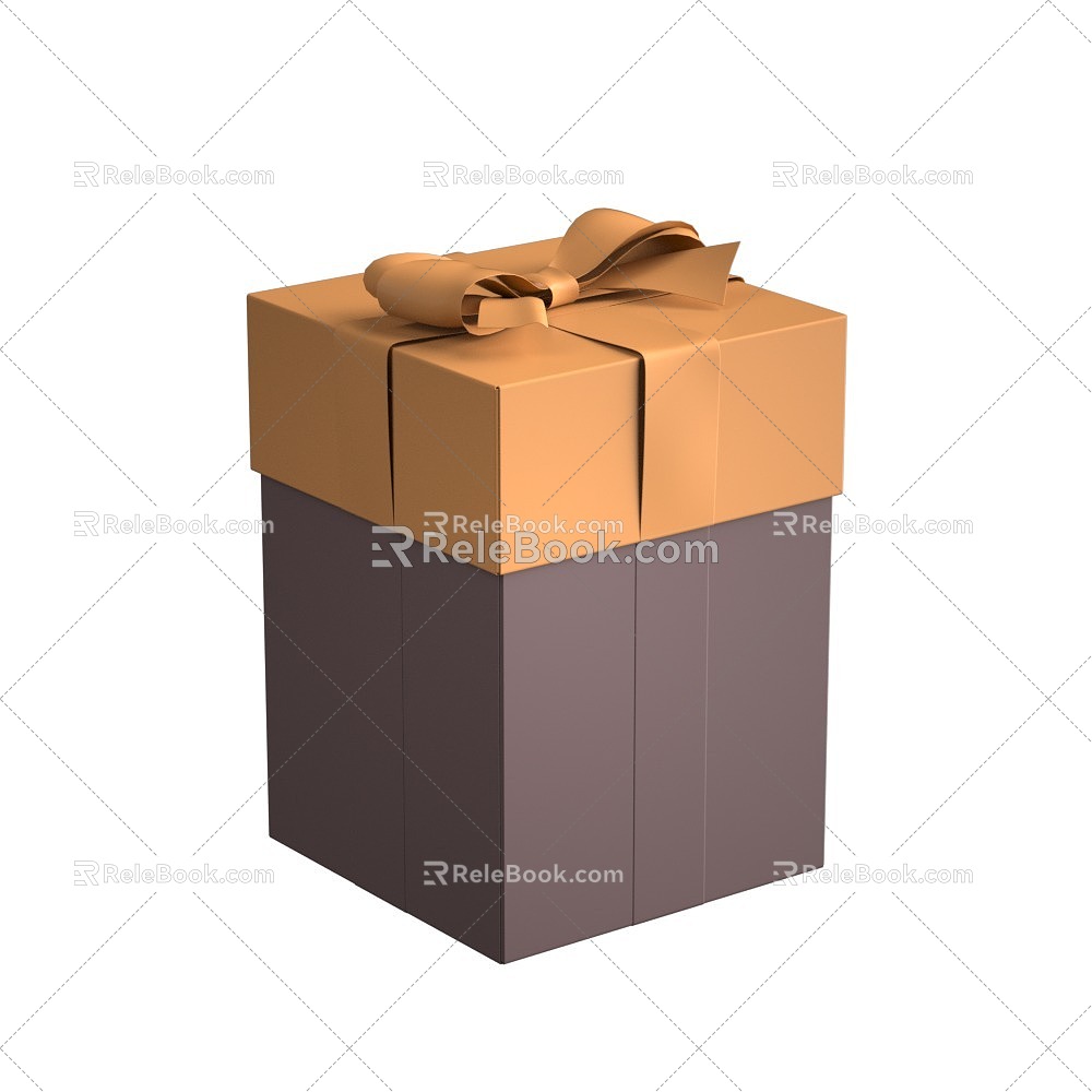 Gift box packaging box 3d model