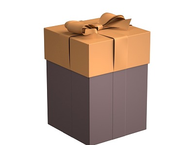 Gift box packaging box 3d model