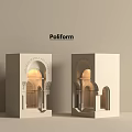 Poliform Architectural Decorative Models With White Arch Structure And Intricate Design