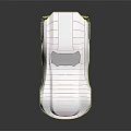 Silver Futuristic Concept Car With Streamlined Body And Red Accent Lines