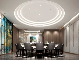Modern Private Room Daiya Room 3d model