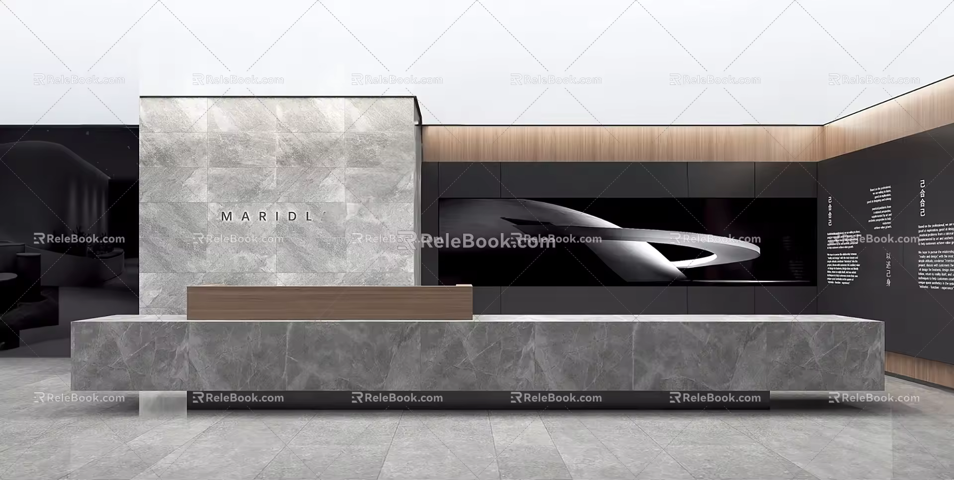 Front Desk 3d model