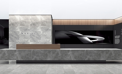 Front Desk 3d model