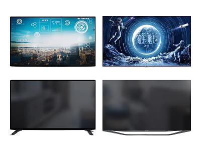 Smart Television With 4K Ultra HD Display Slim Design And Vibrant Visuals For Home Entertainment 3d model