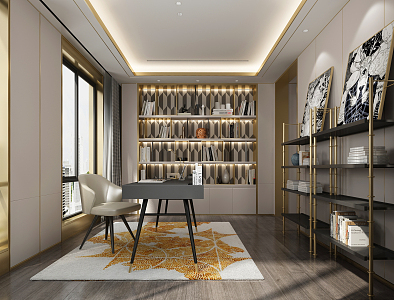 Light Luxury Study 3d model