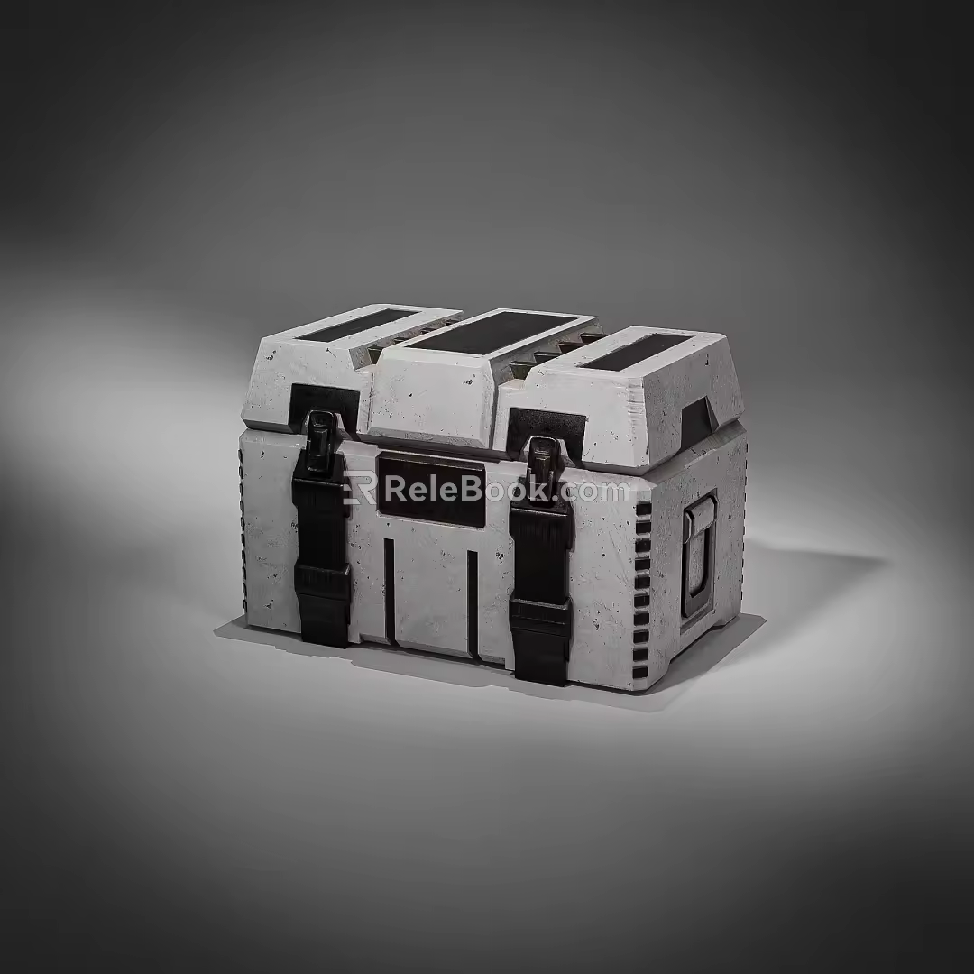 Sci-Fi Box 3d model