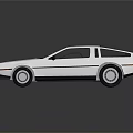 Vintage Silver Sports Car With Streamlined Design Black Roof And Headlights