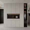 Modern Minimalist Open Living And Dining Room With Panoramic View Window And Elegant Interiors