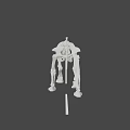 Prehistoric Game Film Character Elephant Skeleton Model With 3 Meters Height