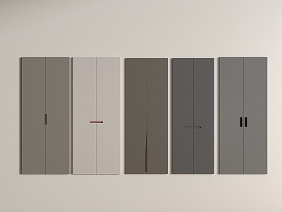 Modern door panel 3d model