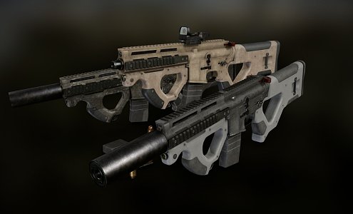 Custom Rifle 3d model