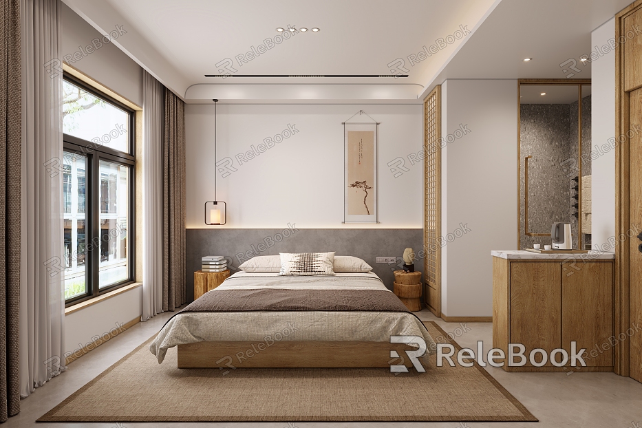 New Chinese Homestay Big Bed Room model