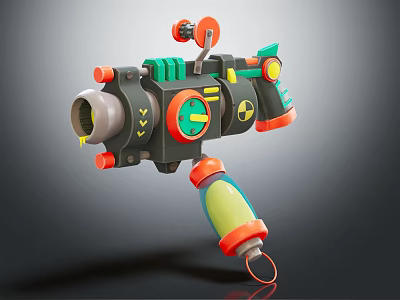 Modern laser gun cartoon gun 3d model Modern laser gun cartoon gun 3d model