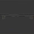Industrial Metal Equipment Track Structure With Support Brackets And Panels