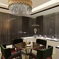 Modern Elegant Sales Office Interior Design With Glass Display Cases And Agate Slices