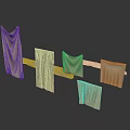 Gray Household Textile Decor Pieces With Various Pleated Styles And Hanging Shapes