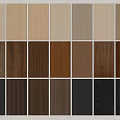 Various Wooden Wall Panels With Different Wood Grain And Color Options For Interior