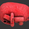 The modern human heart. 3d model