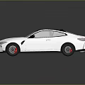 Sleek White BMW Sports Car With Black Roof And Modern Exterior Design