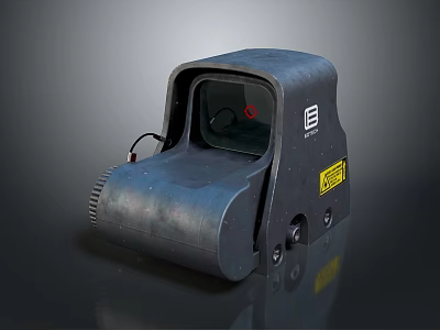 EOTech Tactical Weapon Sight With Red Dot Reticle And Durable Black Design 3d model