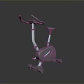 Gray And White Elliptical Trainer With Sturdy Handles And Pedals On Dark Background