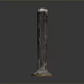 Household Item With Gold Circular Top And Engraved Design On Dark Body