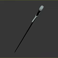 Medieval Sword With Metal Blade Red Hilt Silver Guard And Reflection On Dark Background