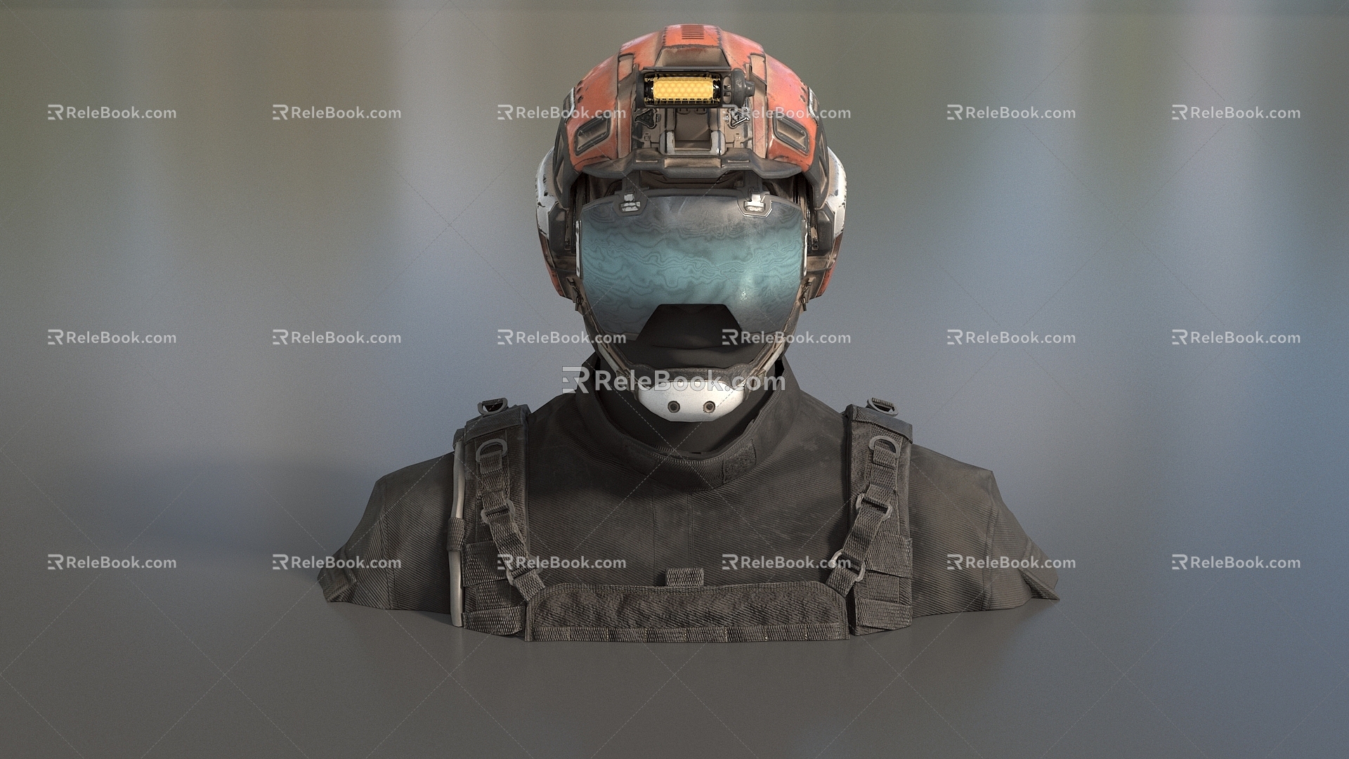 Sci-fi Warrior Explorer Helmet Robocop Future Warrior Miner Low Face Number Low Model Simple Model Game Sub-era Movie and TV Level Super Realism 3d model