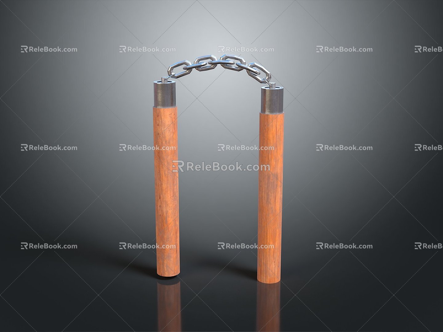 Nunchaku Nunchaku Weapon Cold Weapon Ancient Weapon Weapon War Weapon Military Articles 3d model