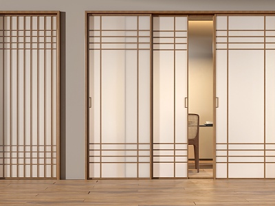 Japanese-style sliding door model