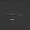 Futuristic Sci Fi Handgun Weapon Featuring Metallic Body And Ergonomic Grip Design