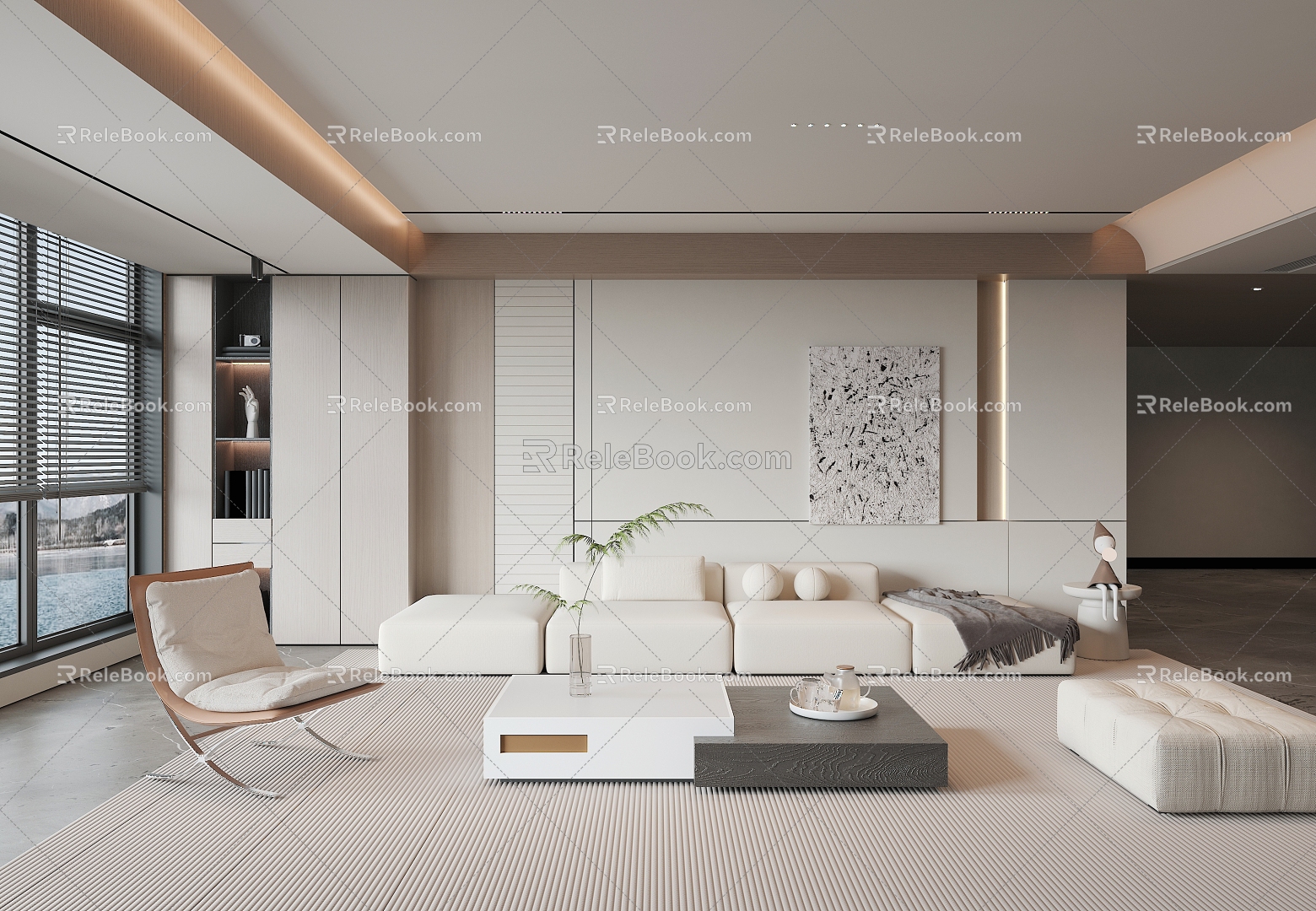 Minimalist Living Room model