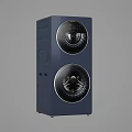 Double-layer drum washing machine 3d model