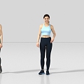 Sports People Running People Exercise Fitness Long-distance Running Running 3d model