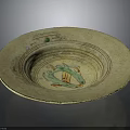 Hand Painted Ceramic Bowl With Colorful Floral Patterns And Textured Edge For Everyday Use