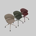 Ergonomic Green Velvet Swivel Office Chair Table Set With Adjustable Height And Multi Color Options