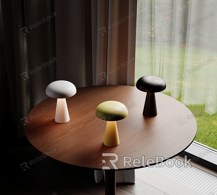 Nordic Table Lamp Mushroom Table Lamp Nightlight Mushroom Atmosphere Lamp Desktop Work Lamp model