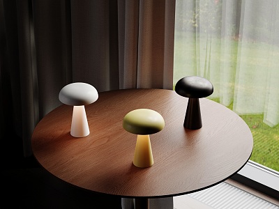 Nordic Table Lamp Mushroom Table Lamp Nightlight Mushroom Atmosphere Lamp Desktop Work Lamp model