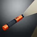 Flashlight flashlight military flashlight 3d model