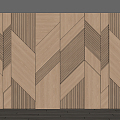 Background wall wood veneer background wall 3d model