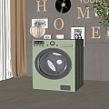 Modern washing machine 3d model