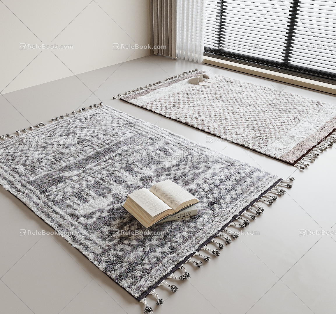 Modern Square Carpet Carpet 3d model