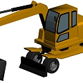 Lightweight excavator 3d model