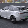 White SUV With Black Roof Black Wheels And Modern Exterior Design