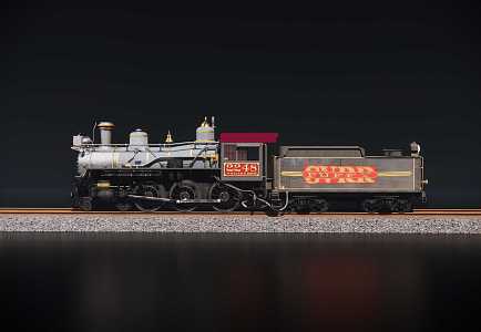 modern steam engine train 3d model