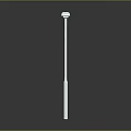 Modern White Floor Lamp with Dual Adjustable Lamps and Slim Metal Stand Design
