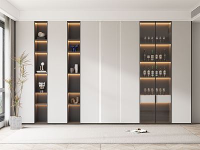 Modern Wine Cabinet 3d model